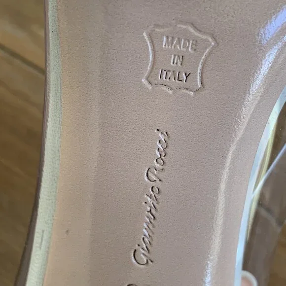 Gianvito Rossi 105 Plexi & Embellished Suede Pumps - Picture 7 of 11